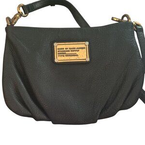 Marc by Marc Jacobs Black Crossbody Bag 9.5x6.5 Gold Hardware Logo Workwear Cute